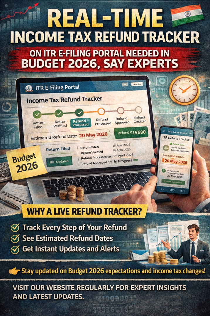 Budget 2026 Income Tax: Call for Real-Time Refund Tracker