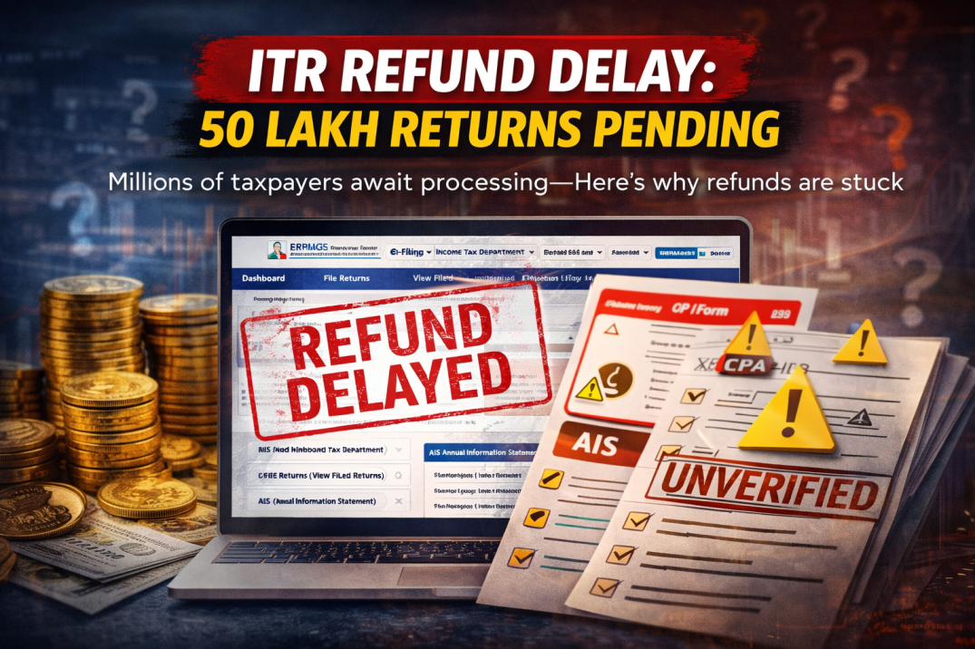 ITR Refund Delay: Why 50 Lakh Taxpayers Are Waiting