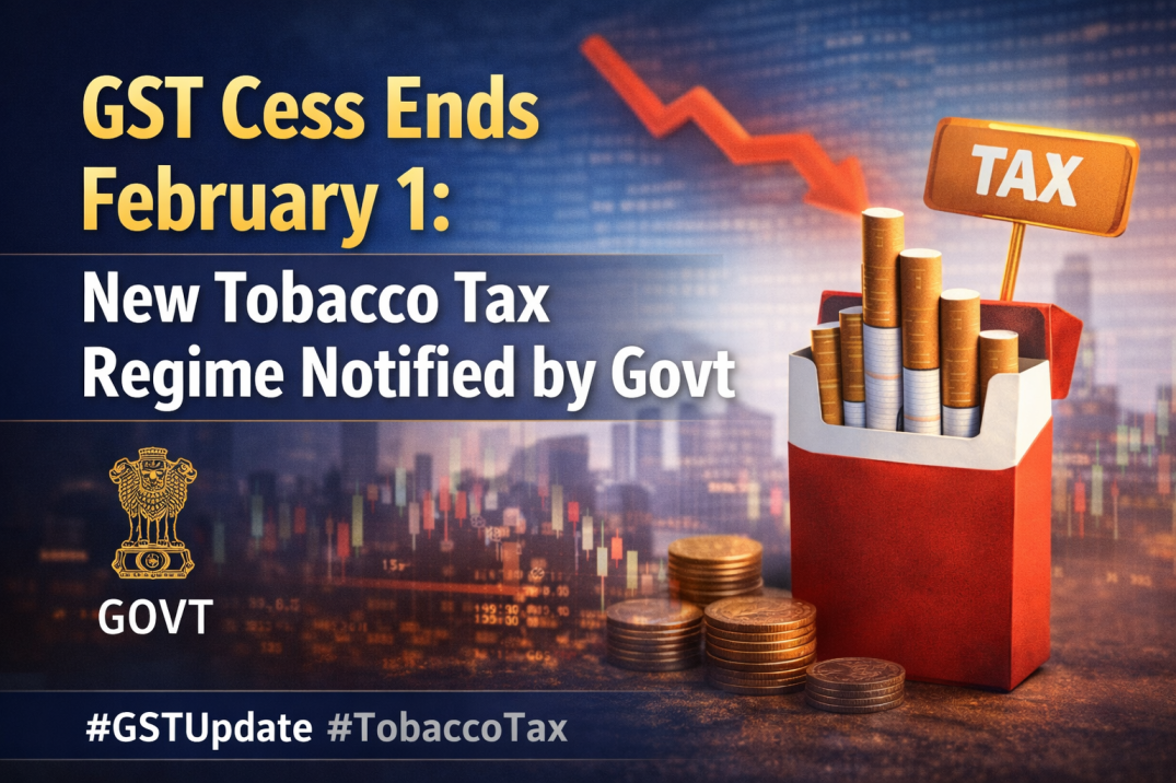 GST Cess Ends February 1, Govt Notifies New Tobacco Tax