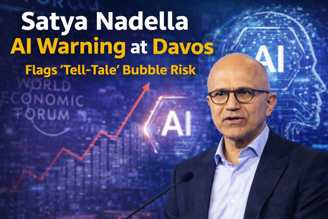 Satya Nadella AI Warning on AI Bubble at Davos