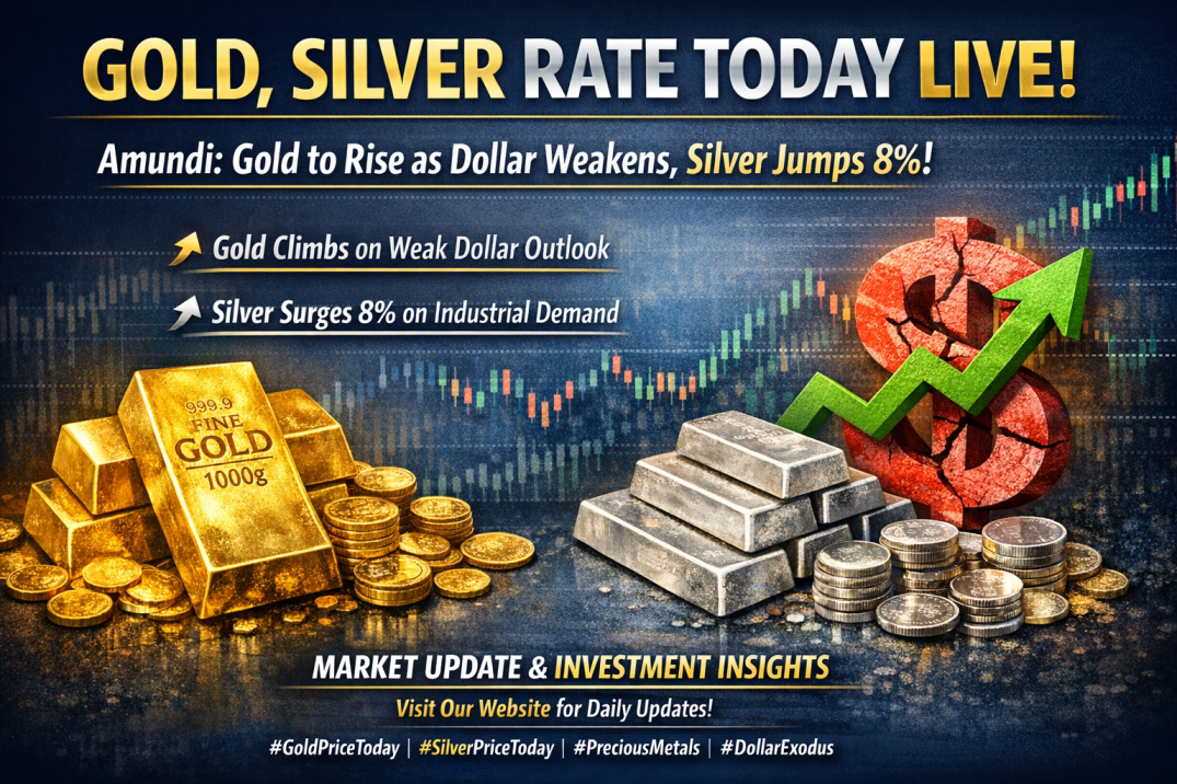 Amundi Gold Outlook: Gold Up, Silver Jumps 8%