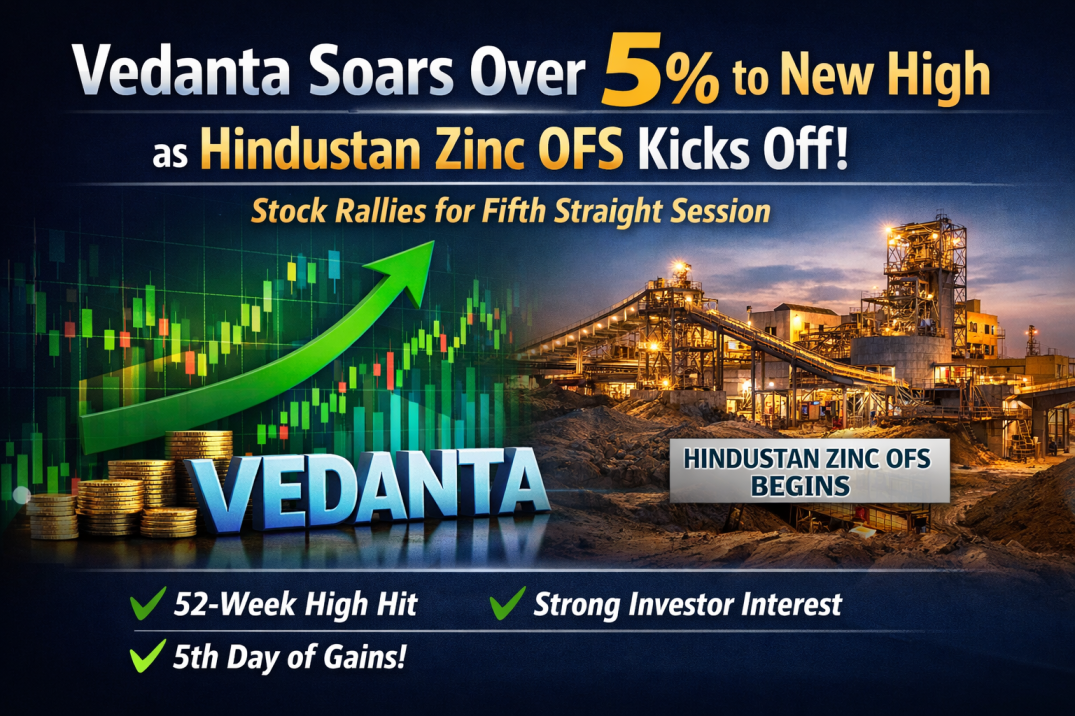 Vedanta Share Price Jumps 5% as Hindustan Zinc OFS Begins