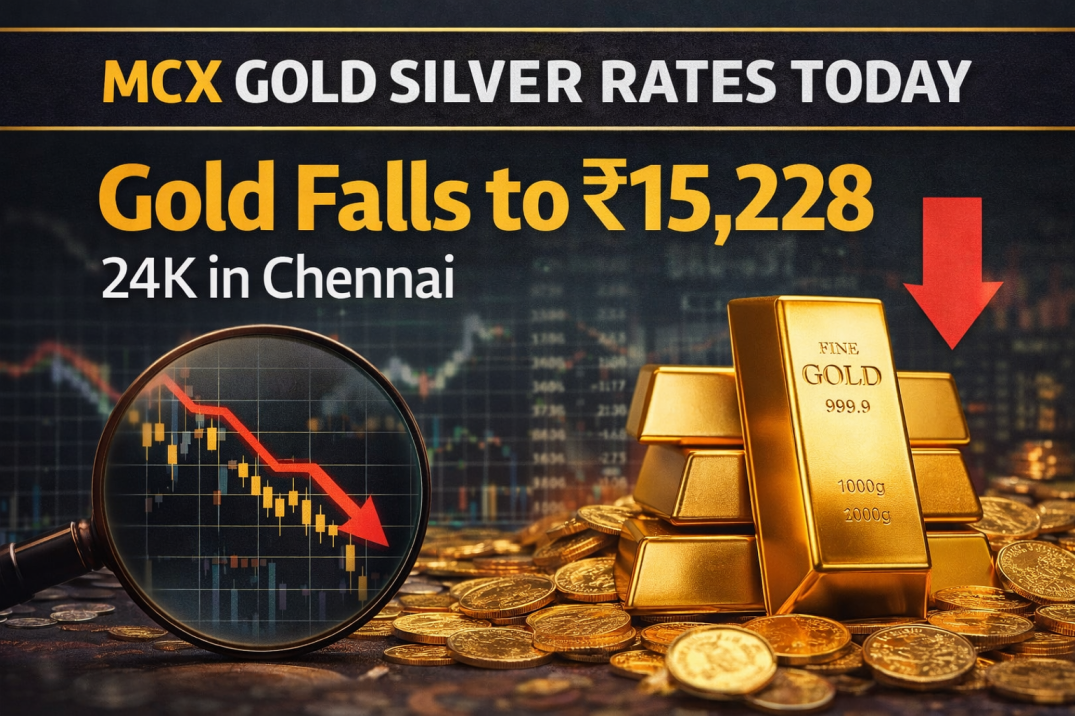MCX Gold Silver Rates Today: 24K Gold Drops in Chennai