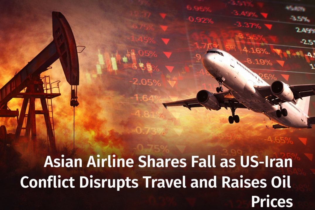 Asian Airline Shares Fall as US-Iran Conflict Disrupts Travel